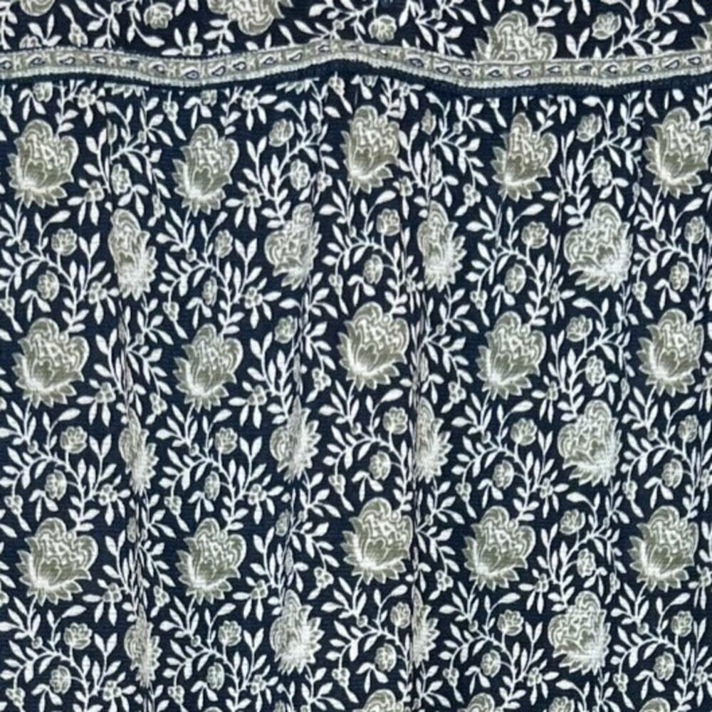 MAX STUDIO Couper Cut Sleeveless Maxi Dress Floral Print Blue Size Medium - Picture 6 of 11